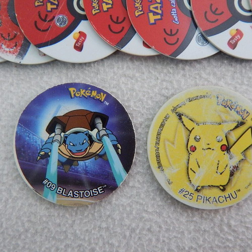 Pokemon Tazos used, pack of 12 from Merlin 2000