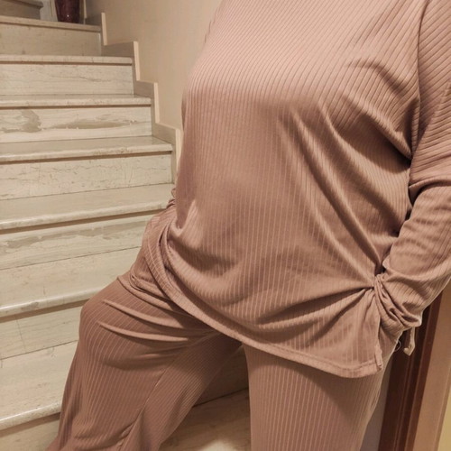 Set blouse and palazzo pants XL like new, beige, brand Honey