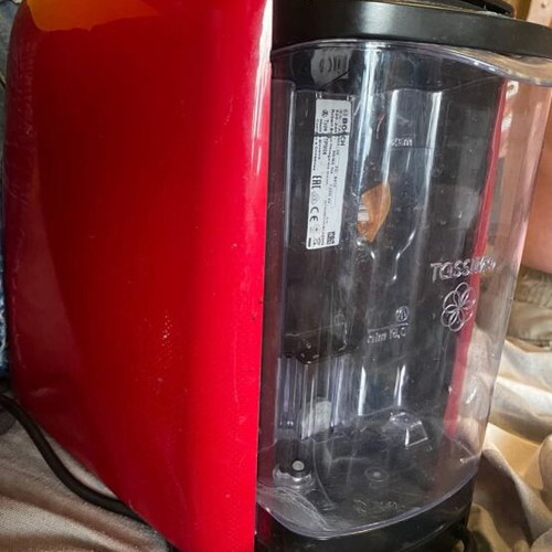 Espressiera coffee maker used, with papers