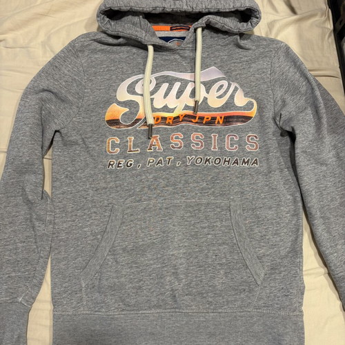Superdry women's hoodie L used, grey