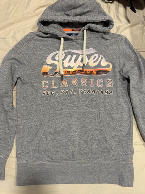 Superdry women's hoodie L used, grey