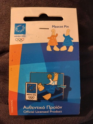Collectible Mascot Pin Water Polo Athens 2004 new