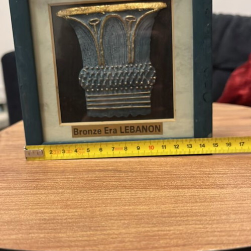 Bronze Era column capital souvenir used from Lebanon