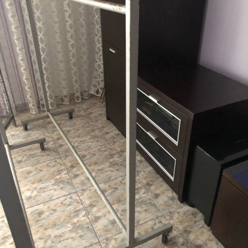 Clothes rail used, dimensions 1.56x1.20, 2 pieces