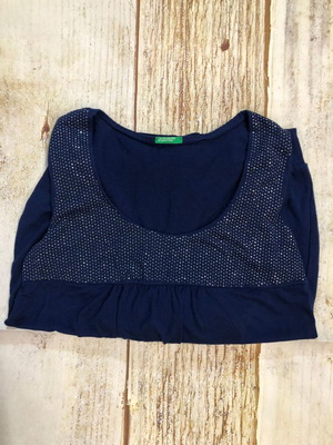 Benetton blouse blue like new, size S