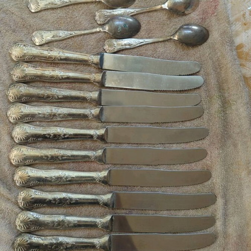 Alfred Pollak silver-plated cutlery set, 45 pieces