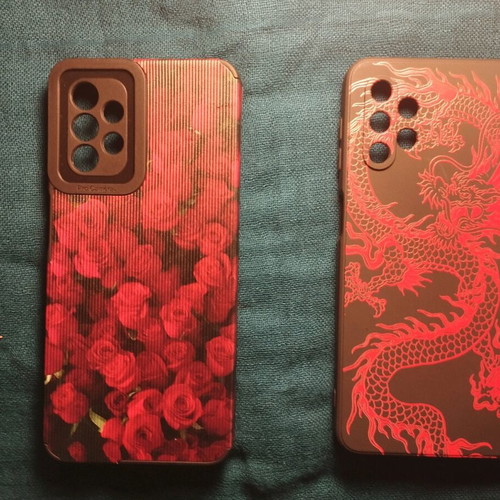 Samsung Galaxy A32 case new with rose and dragon design
