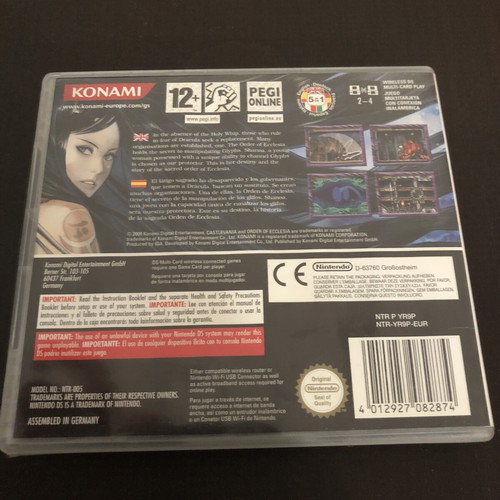 Castlevania: Order of Ecclesia Nintendo DS game, EUR edition
