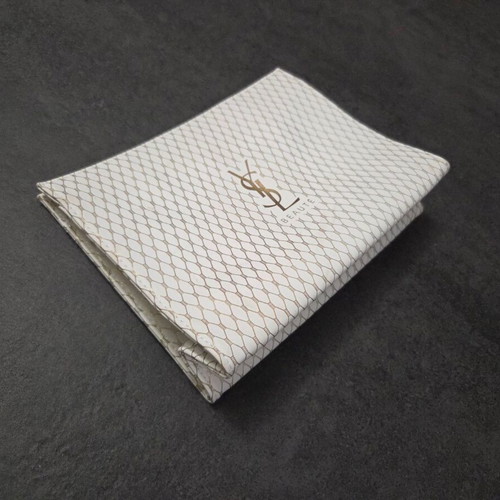 YSL Beaute bag used, white with gold details, faux leather