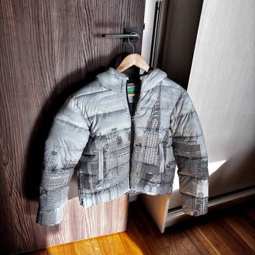 Benetton kids winter jacket new for 11-12 years black and gray