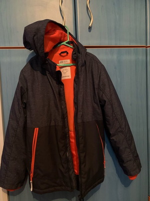 Children's jacket 7-8 years dark blue H&M used, winter with hood