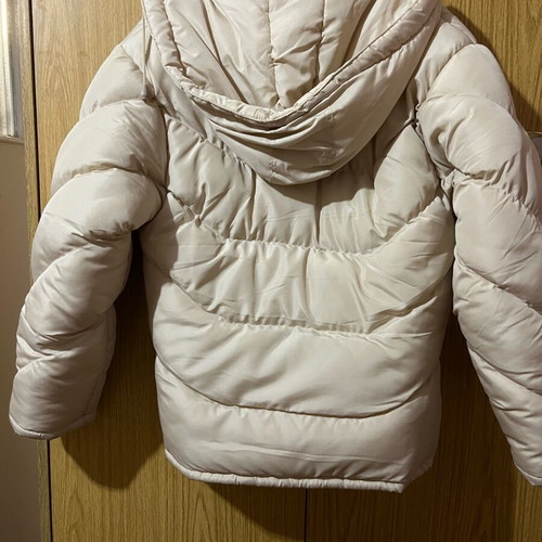 Beige jacket used, size S, for cold weather