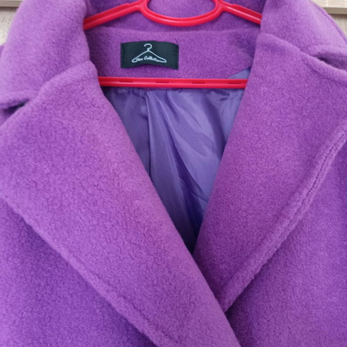 Magenta coat like new, one size, purple, oversize
