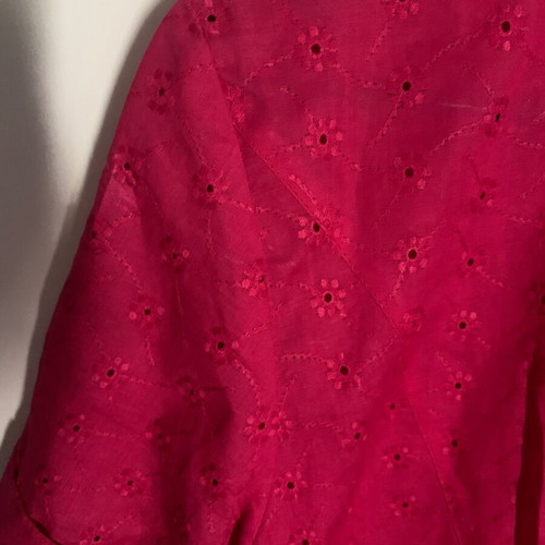 Zara pink blouse new with white buttons