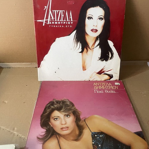 Angela Dimitriou 15 vinyl records used, laiko