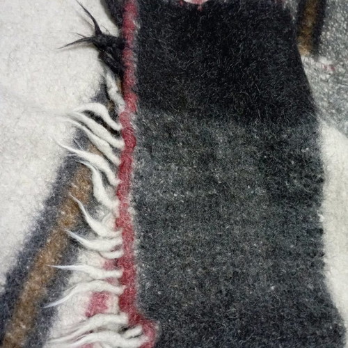 Wool rugs handmade loom embroidery new, set of 2 pieces