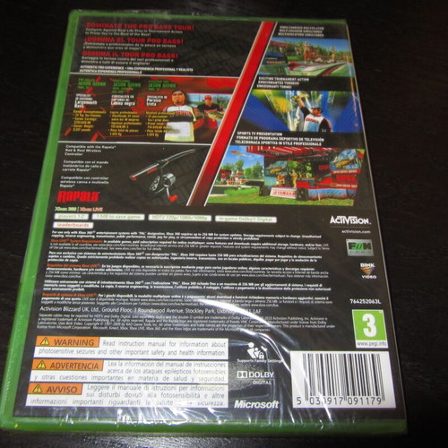 Rapala Pro Bass Fishing Xbox 360 new sealed