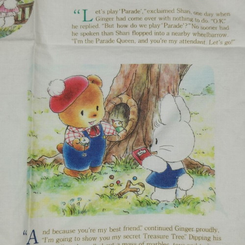 Little Wonder Story handkerchief used with Sanrio 80s story