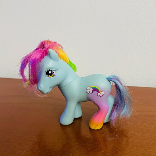 My Little Pony Rainbow Dash figure used, Hasbro 2005 G3 vintage