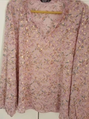 Shein women's top like new, pink, semi-transparent, size XXXL
