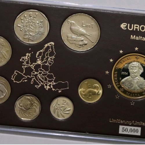 Malta Year 2000 Cased Mint Set and Essai Medal new