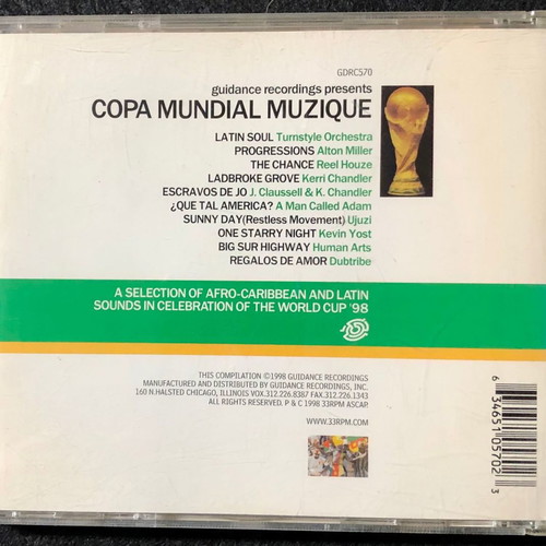 Copa Mundial Muziqe CD used, Afro-Caribbean and Latin sounds
