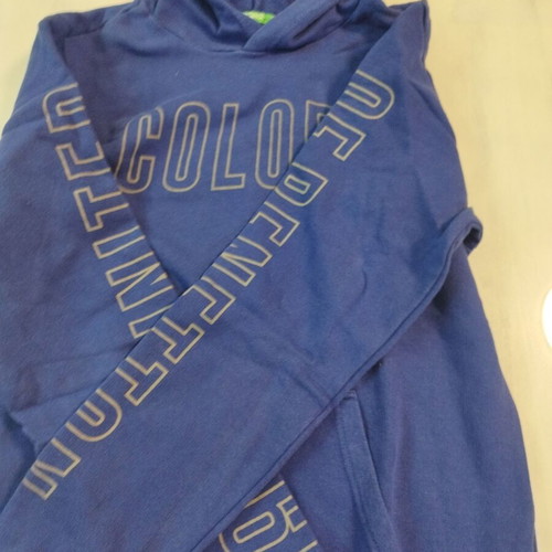 Benetton United Colour Of Benetton hoodie like new, blue, size 170 cm