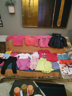 Girls' clothes and toys used pack for ages 2-4