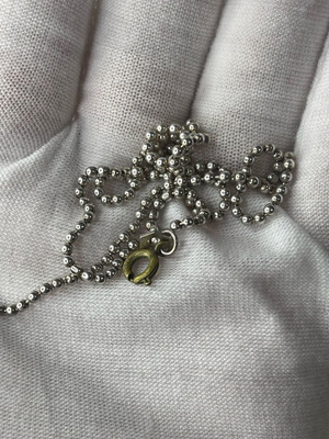 Ball chain necklace stainless steel like new