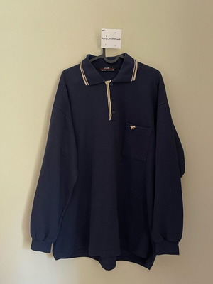 Polo μακρυμάνικο σαν καινούργιο, μπλε, μέγεθος XXL