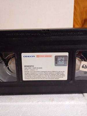 Memento VHS tape like new with case, action thriller movie