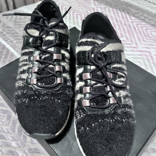 Ash women's sneakers size 38 used, black and grey