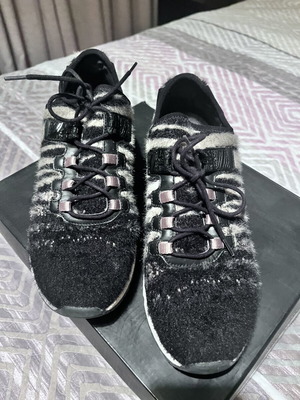 Ash women's sneakers size 38 used, black and grey