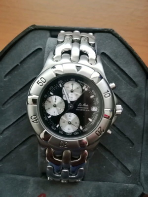 Le Noir Professional 200 Meter WR watch used, men's, silver
