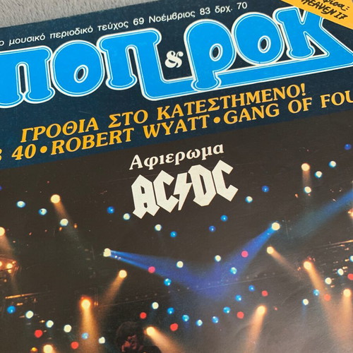 Pop&Rock November 1983 Issue 69 used with poster