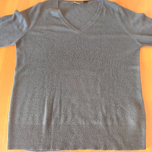 Esmara knitted women's sweater used, blue, V-neck, size S
