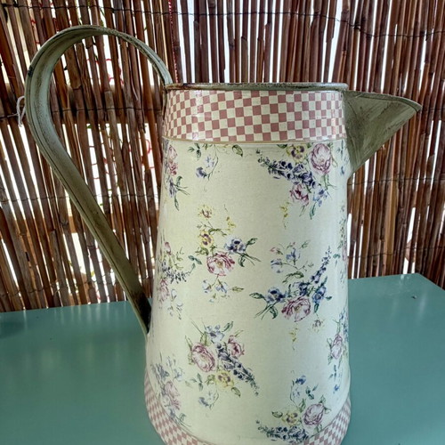 Floral decorative vintage jug, 22cm height