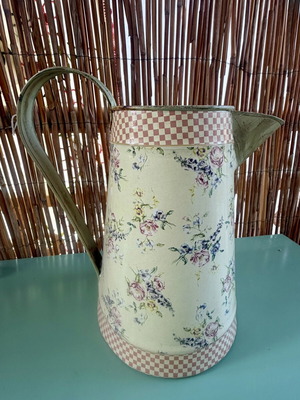 Floral decorative vintage jug, 22cm height