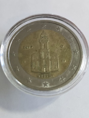 Γερμανικό δίευρο 2015 J Hessen μεταχειρισμένο, συλλεκτικό