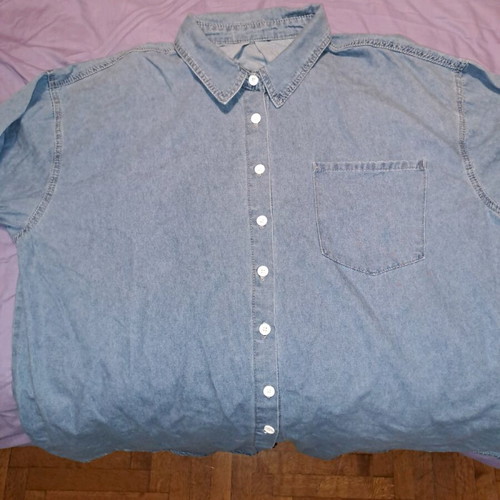 Denim shirts new blue, size 5XL