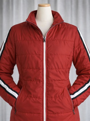 Дамско яке Crane употребявано, червено, размер S