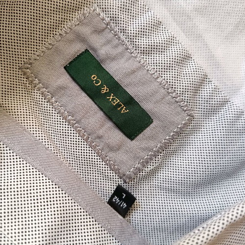 Alex & Co Premium Slim Fit Shirt Soft Sand Ivory like new, size L