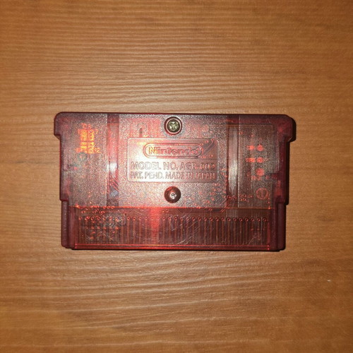 Pokemon Ruby cartridge used, Game Boy Advance adventure