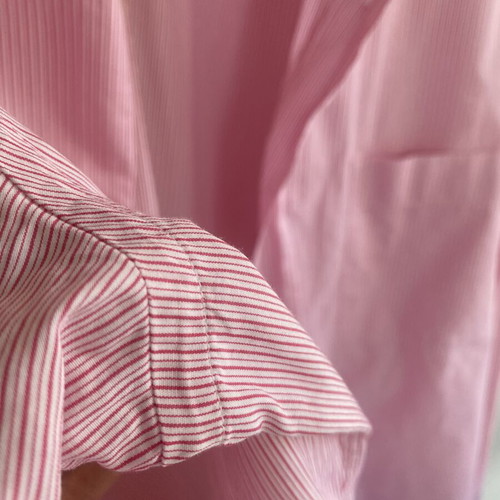 Oxford Company No 43 dress shirt like new with stripes and white collar