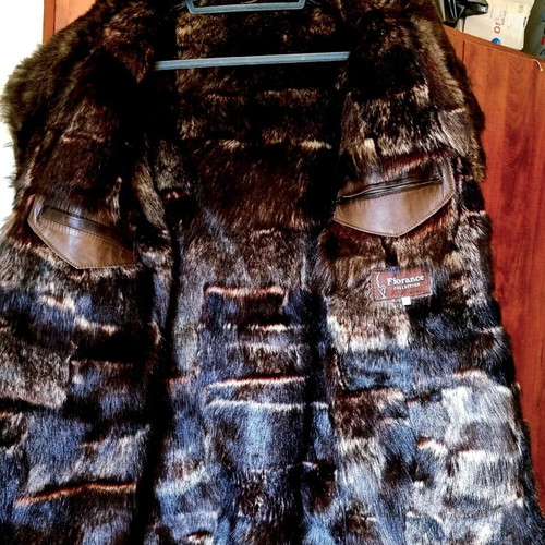 Winter lambskin fur coat size L Forebelle like new with gift cap