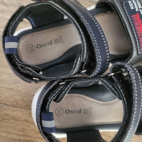Oscal leather sandal with lights, size 30, boys