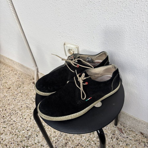 Nice Step casual men's shoes size 42 used black and dark blue suede