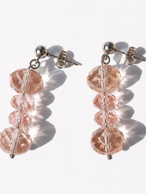Handmade earrings new, pink