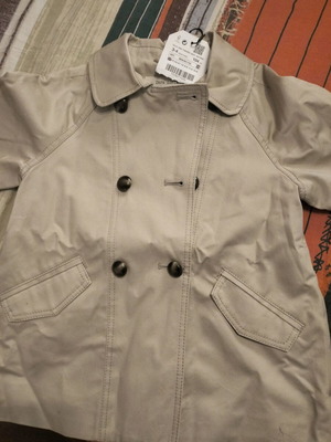 Καμπαρντίνα για κορίτσι καινούργια, μέγεθος 3-4, μπεζ Zara