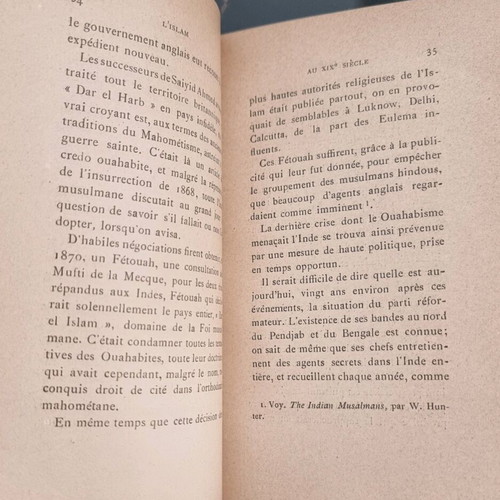 L'Islam au XIXe Siècle by Alfred Le Chatelier used historical book 1888